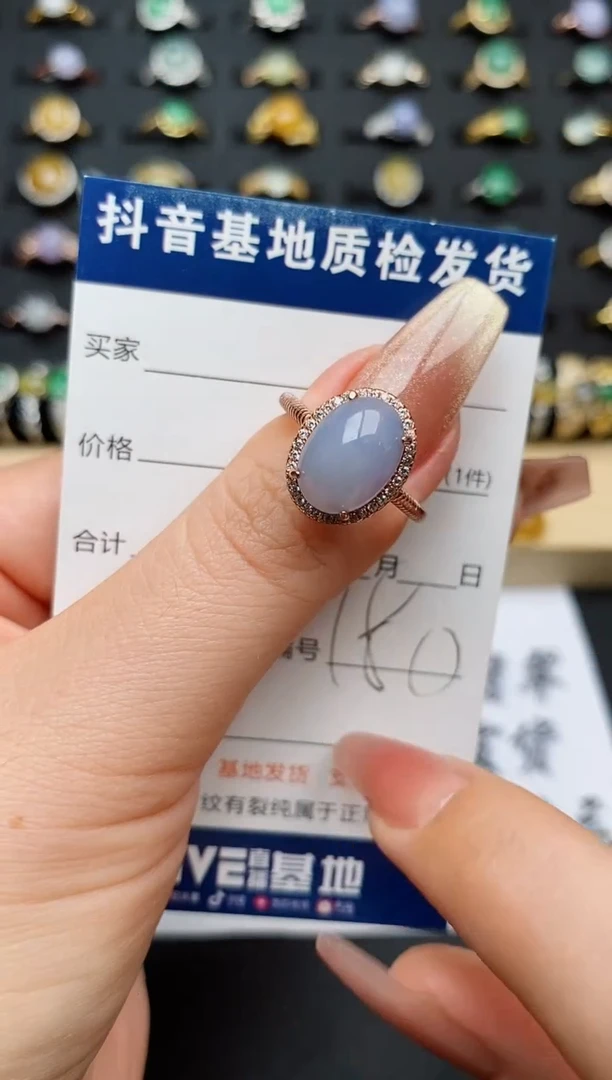 翡翠戒指银S925镶嵌.............