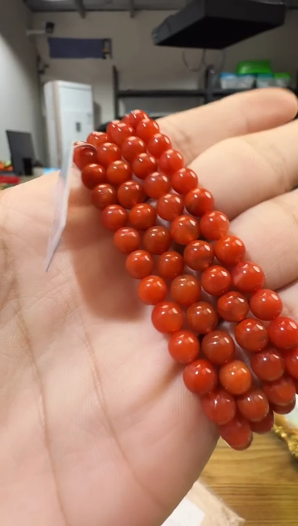 项链未镶嵌南红玛瑙晶0071 约5mm