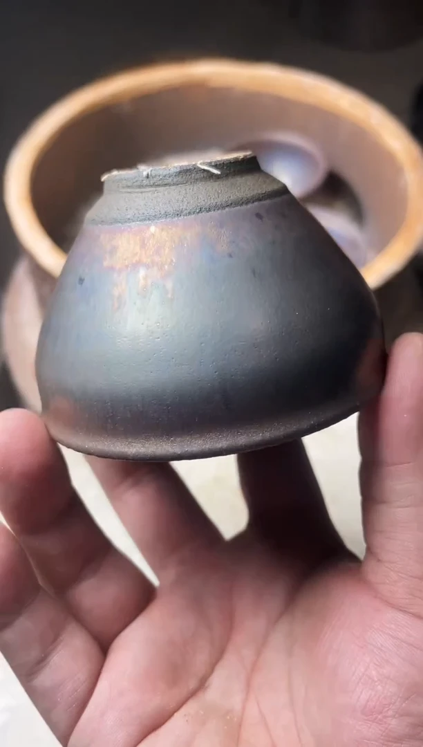 茶盏357   叶紫建盏叶紫建盏