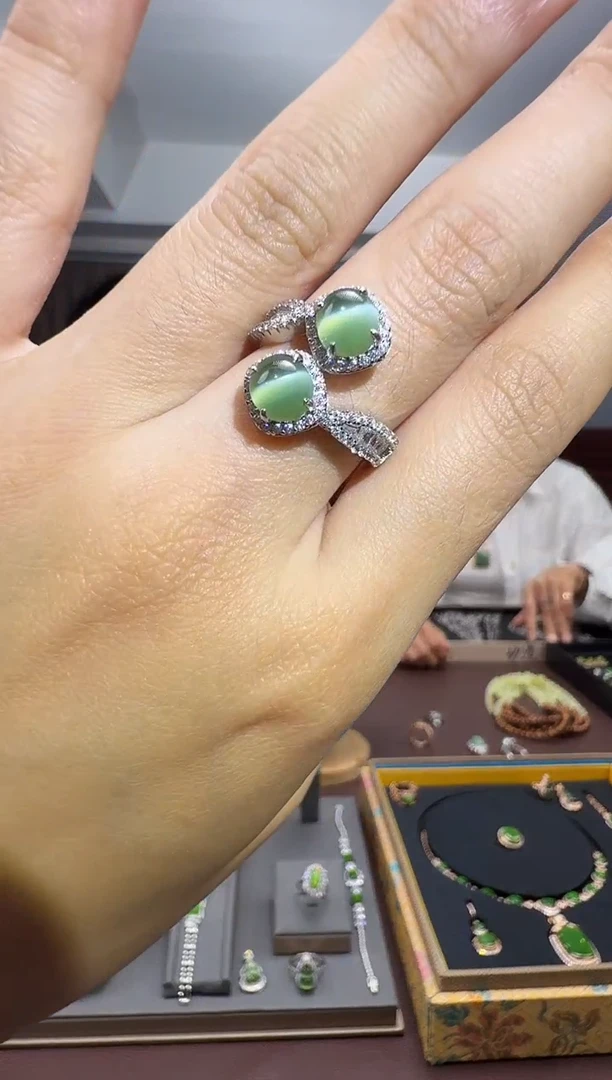 颈饰银S925镶嵌和田玉35-572-10.4多样性拍一发一