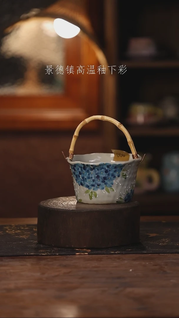 陶瓷景德镇高温釉下手绘陶瓷006