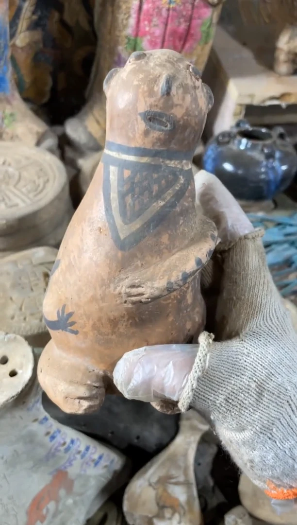 瓷片手工，手绘，瓷器