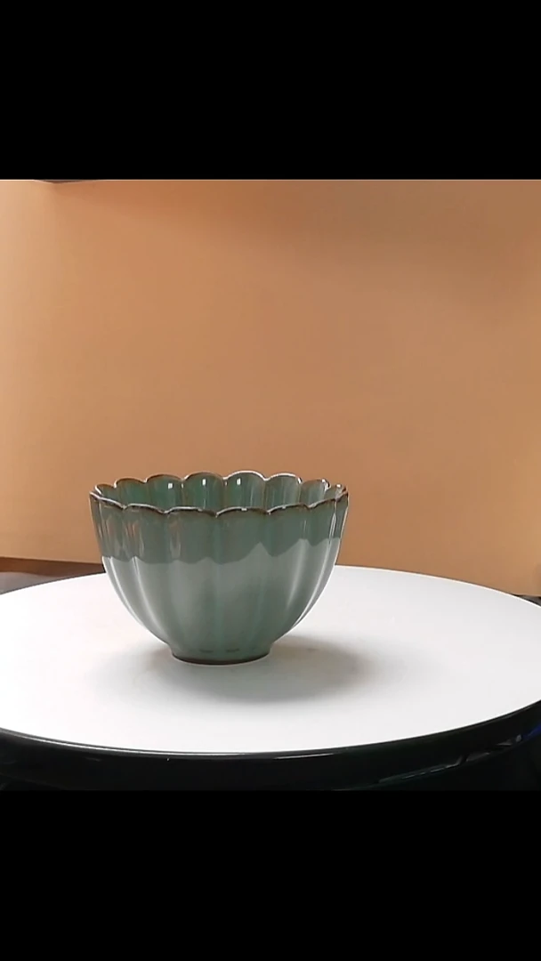 一味*龙泉青瓷花瓣造型主人杯