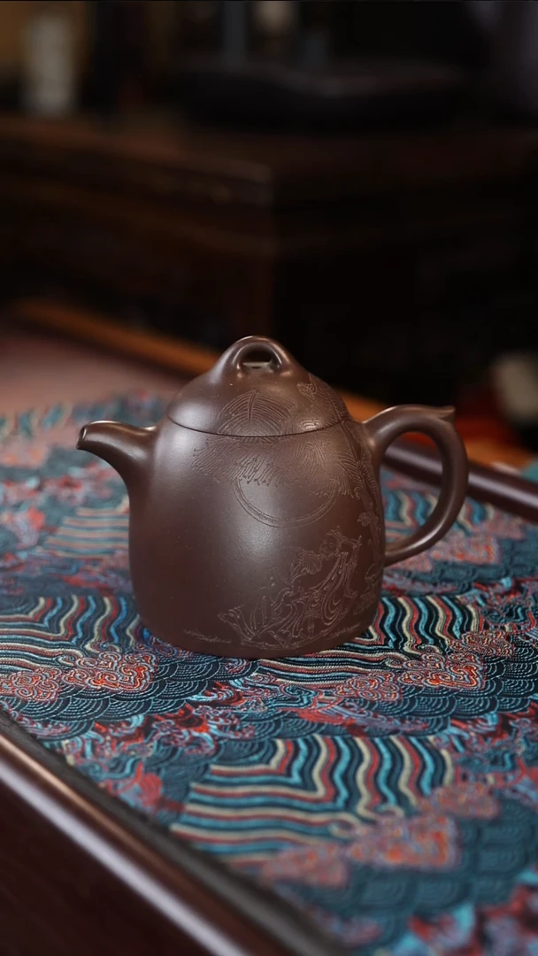 茶壶紫砂秦权 老紫泥