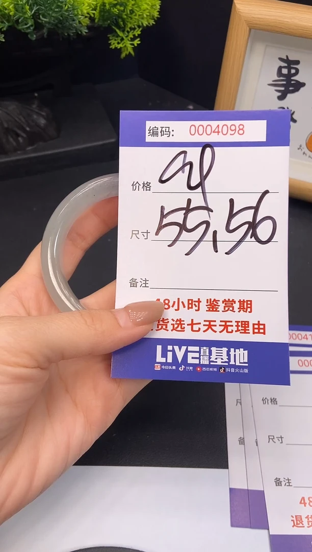 未镶嵌手镯翡翠0004098