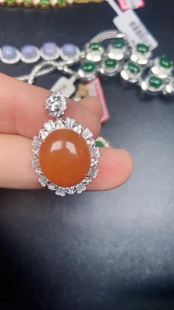 银S925镶嵌戒指翡翠1540