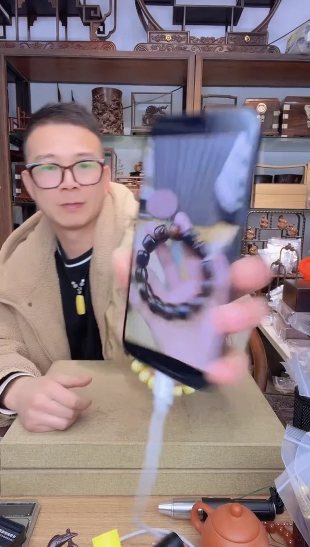 【闪购商品】乌木类书架082牛可可1.6老型单圈手串