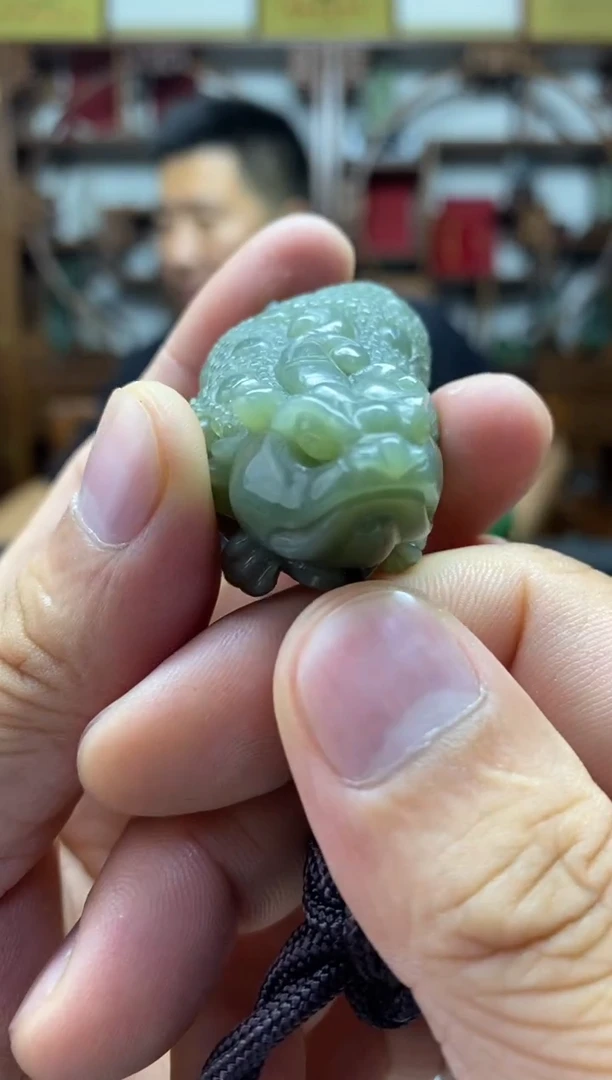 和田玉未镶嵌挂件金蟾