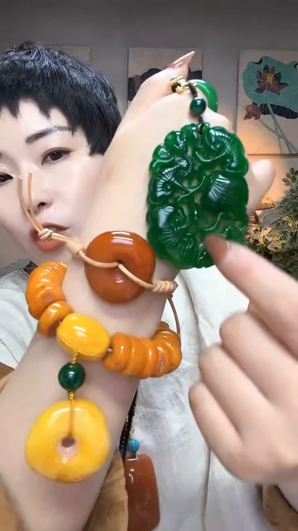 吊坠(赠链)合金翡翠088