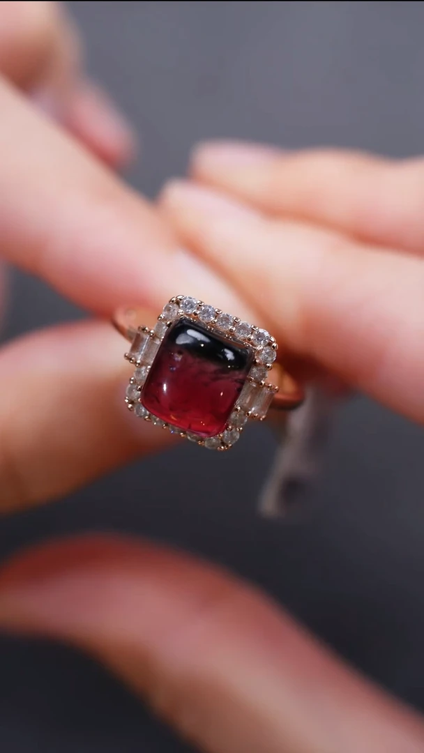 手饰银S925镶嵌碧玺手饰