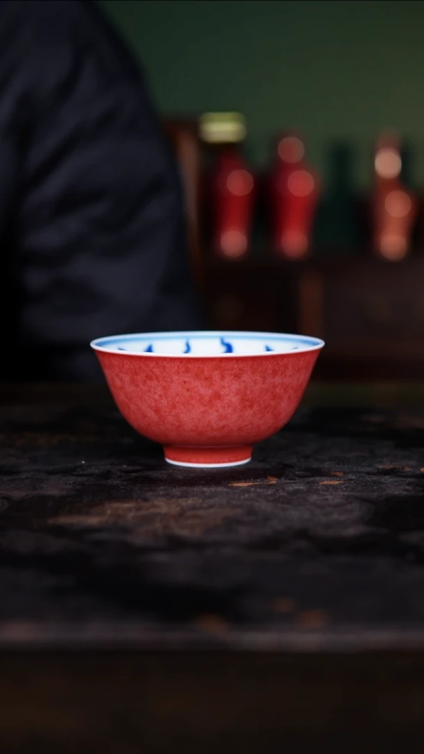 壶承白泥景德镇豇豆红纯手工