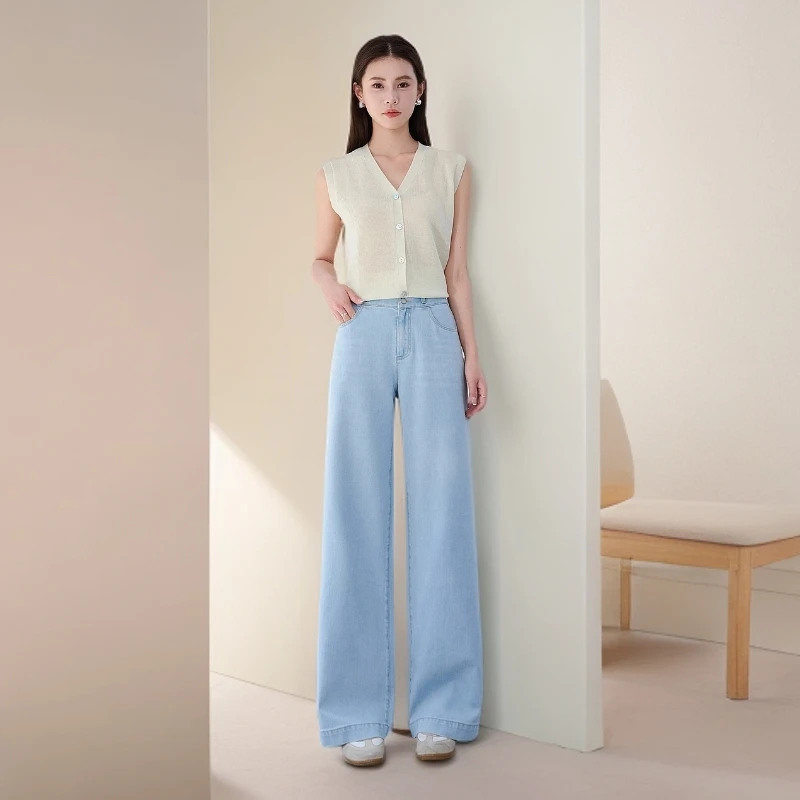 祥好服饰 新款休闲牛仔直筒裤 1297