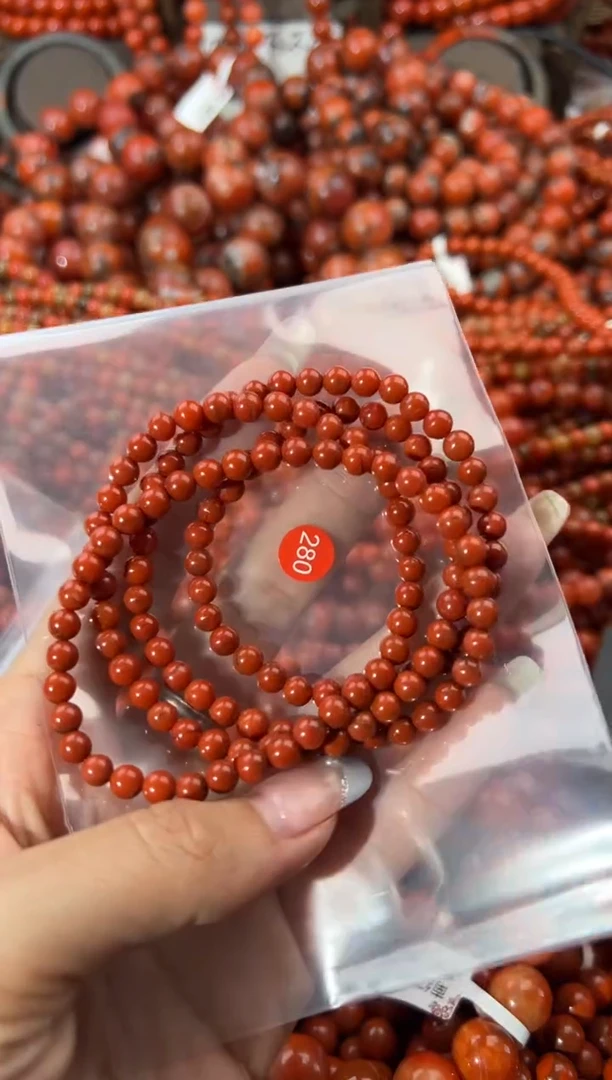 未镶嵌手串南红玛瑙5+