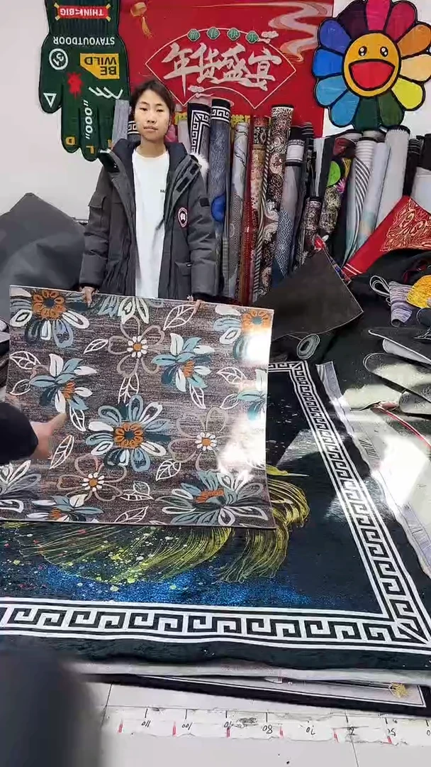 棉麻绒001 120*120