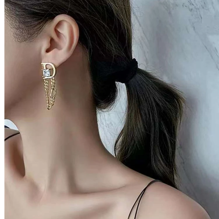铜合金合成锆石耳饰 （图不卖）直播间选款日韩原创设计简约耳环