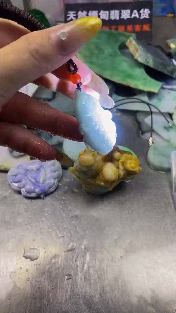 未镶嵌挂件翡翠天然缅甸翡翠A货491