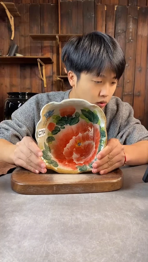 碗764，手工手绘，超值陶瓷