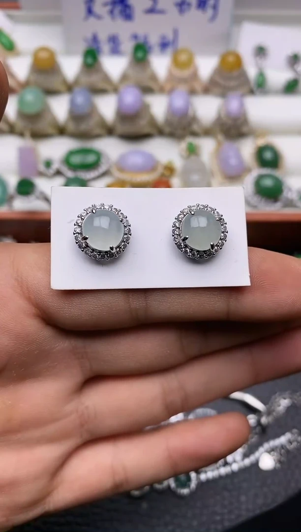 未镶嵌翡翠耳饰5125