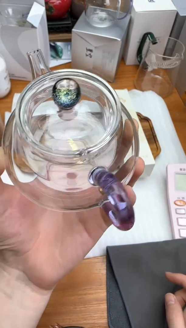 风谜金标璀璨喜乐壶浅紫+风谜茶巾