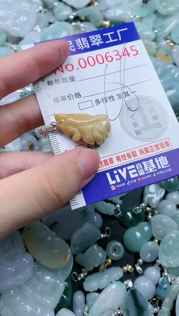 翡翠未镶嵌吊坠(不含链)6345