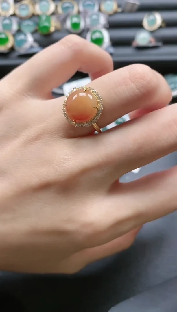 【闪购商品】翡翠戒指银S925镶嵌51151