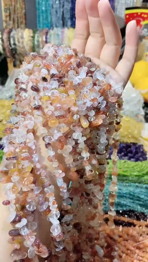 未镶嵌珠宝半成品水晶红胶花