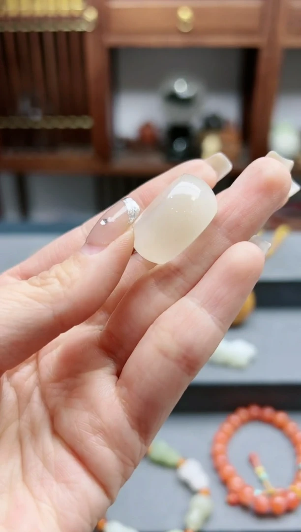 【闪购商品】和田玉指环未镶嵌和田玉指环17-18号*1 BDD