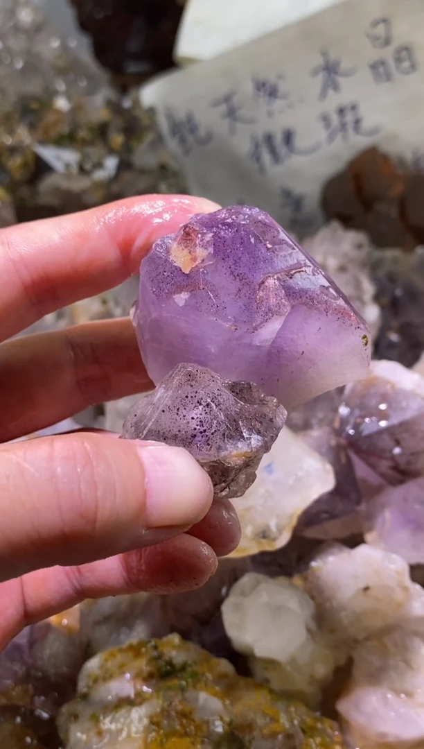 未镶嵌珠宝半成品水晶49号2颗花园水晶