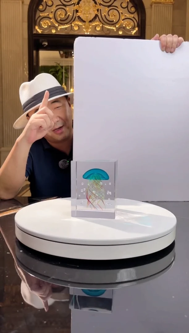 茶宠AJ05040蓝水母艺术摆件