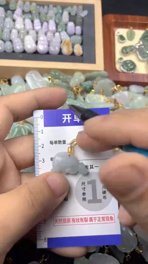 颈饰未镶嵌翡翠天然A货翡翠