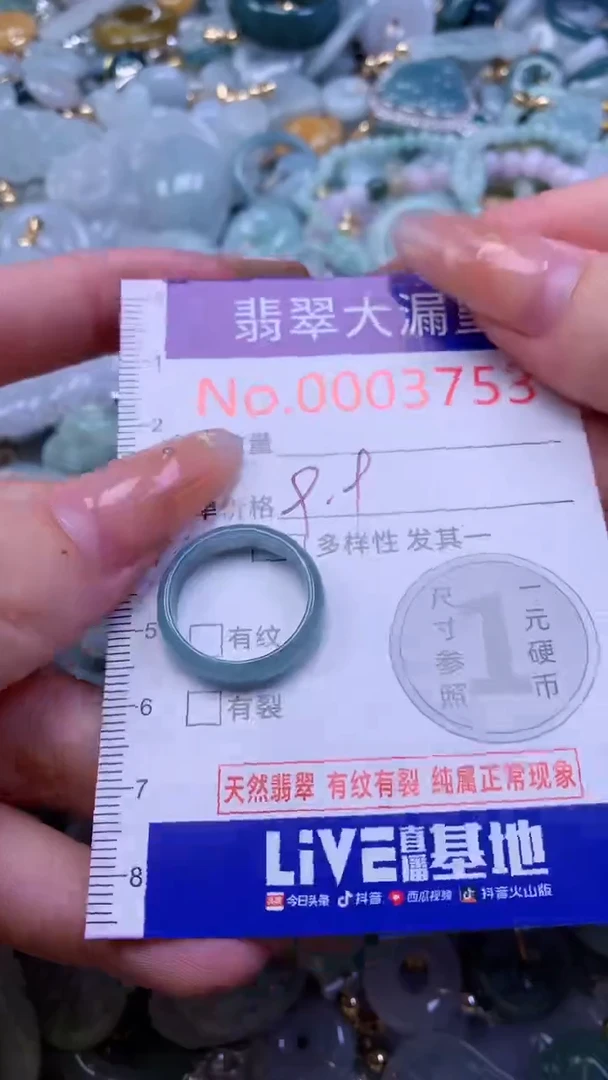 翡翠未镶嵌吊坠(不含链)3755