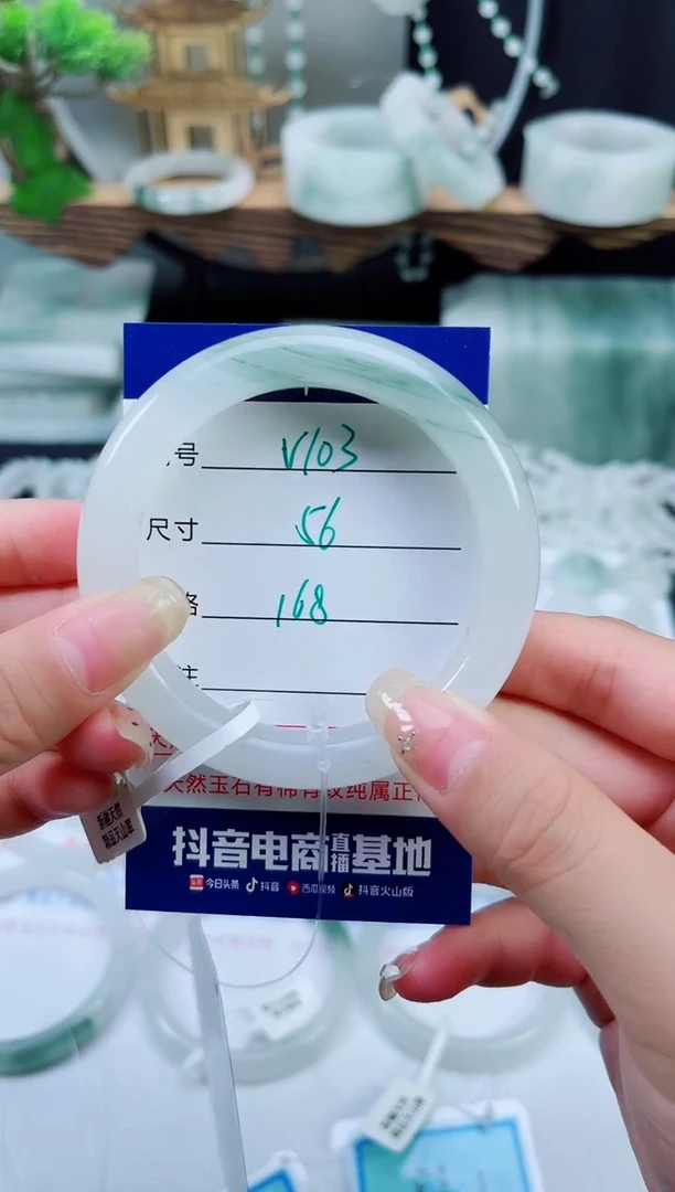 未镶嵌手镯石英质玉（天山翠）103