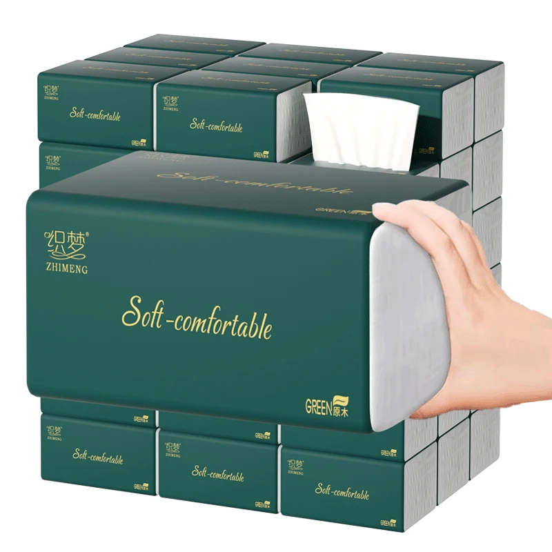 织梦加厚家用面巾纸巾干湿两用抽织餐巾柔韧大包家庭通用餐巾纸