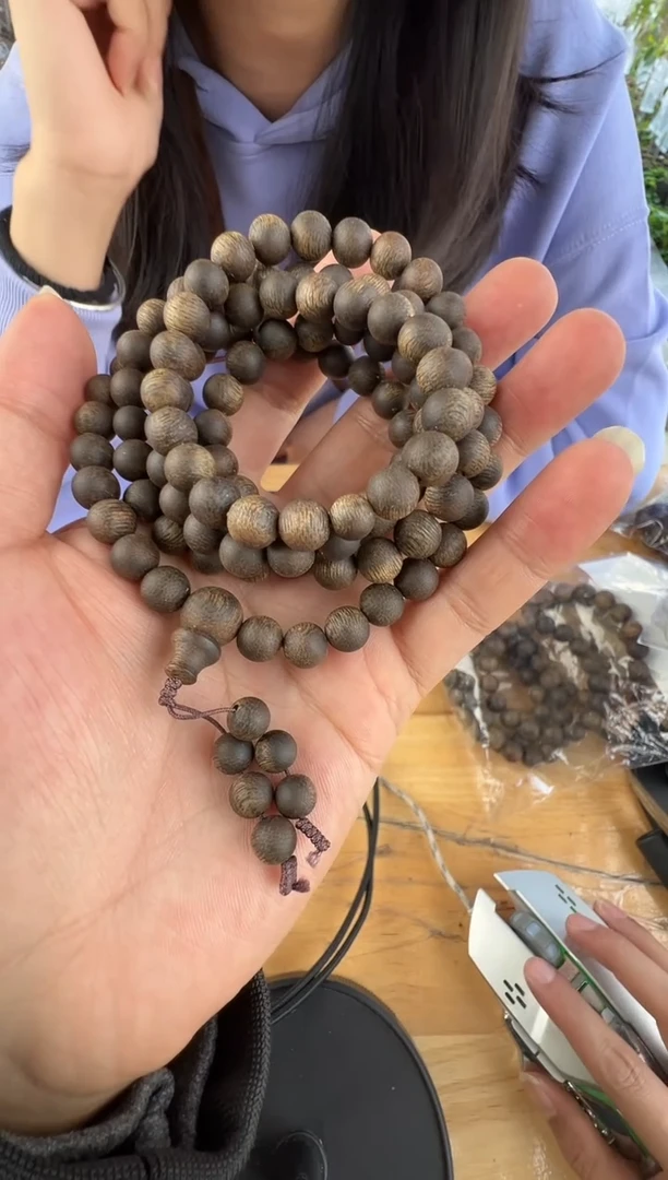 沉香沉香枕蓝宝石08沉水圆珠多圈36+多样性发一