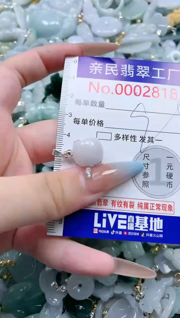 翡翠未镶嵌吊坠(不含链)2818