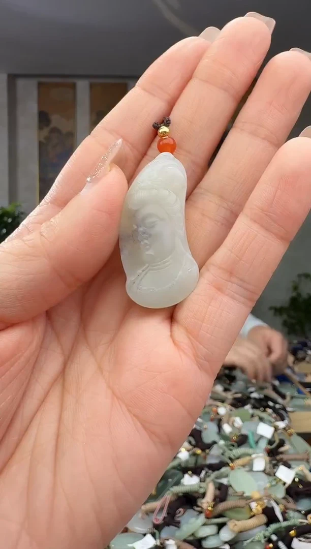 颈饰未镶嵌和田玉拍一发一多样性发货