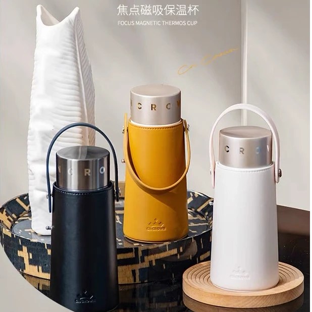 科罗恩轻奢316L不锈钢磁吸保温杯家用旅行便携式车载杯户外大容量