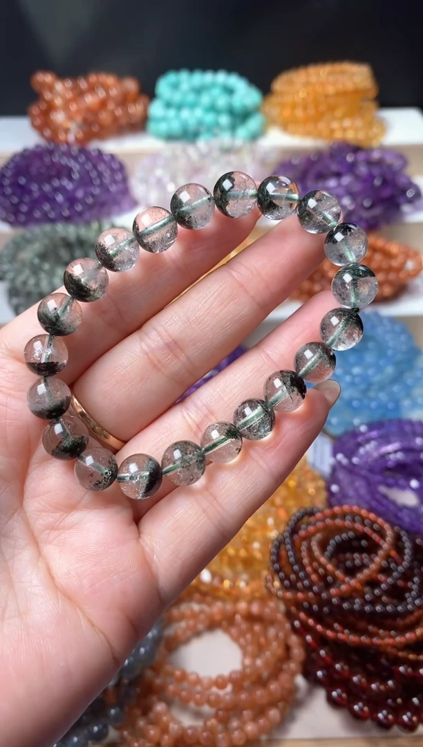 未镶嵌手串水晶绿幽灵22.1