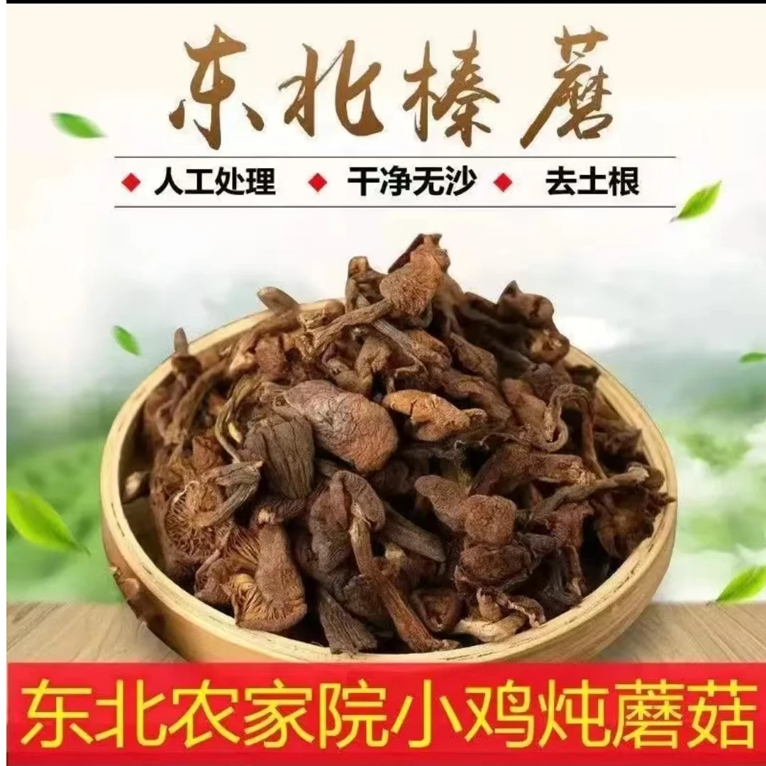 东北野生榛蘑 自然晾晒  吉林初级农副产品 250g半斤 500g一斤