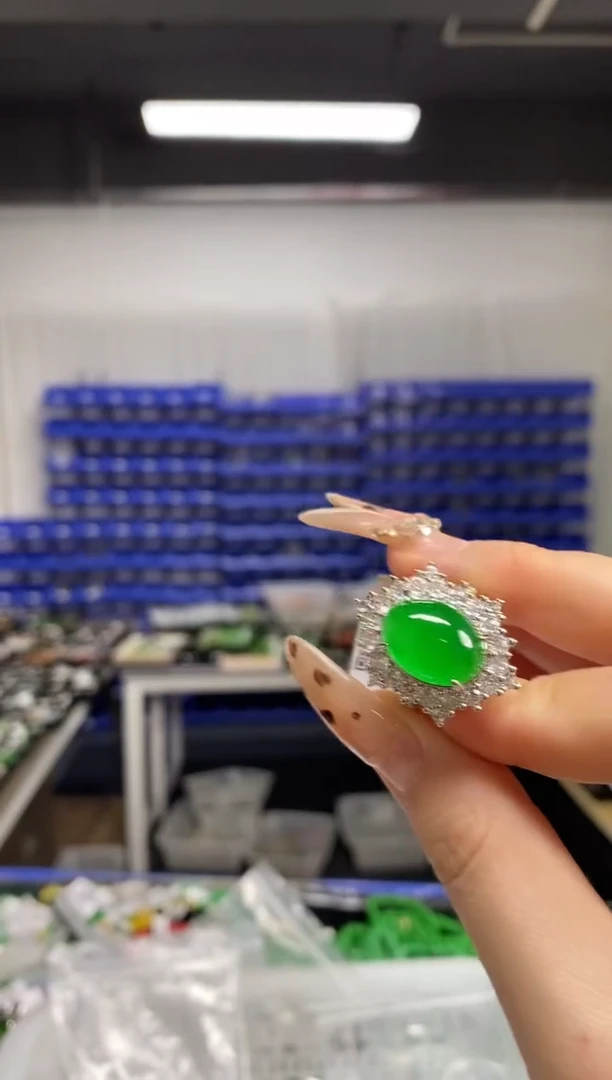 未镶嵌戒指翡翠闪购链接   多样性发其一颜色微差