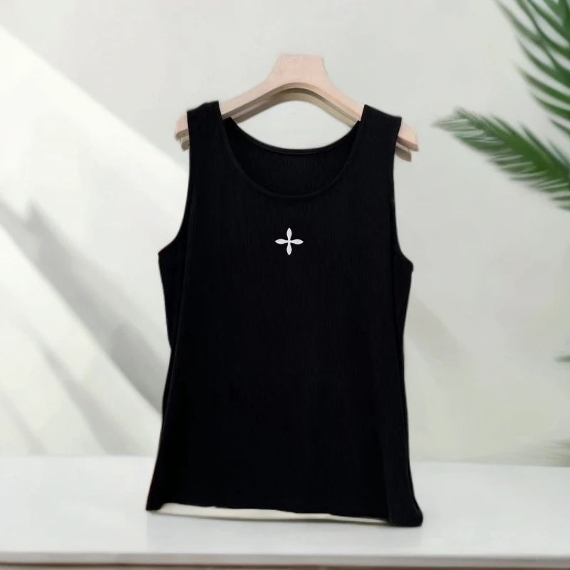 夏季新款宽肩印花吊带99205无袖吊带（不调不换介意着慎拍）