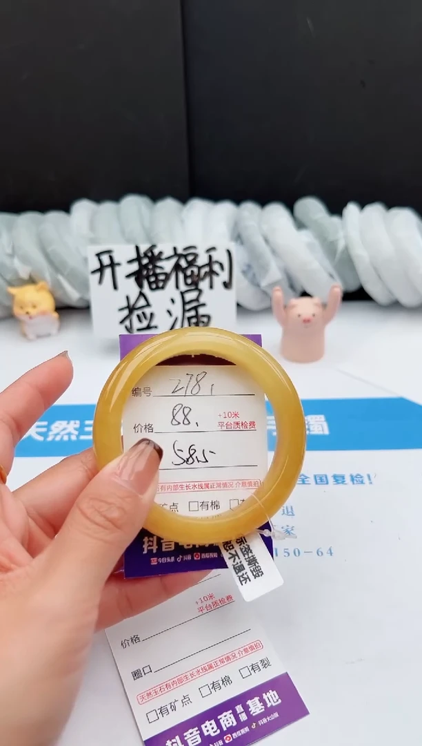 【闪购商品】石英质玉手镯未镶嵌278-H