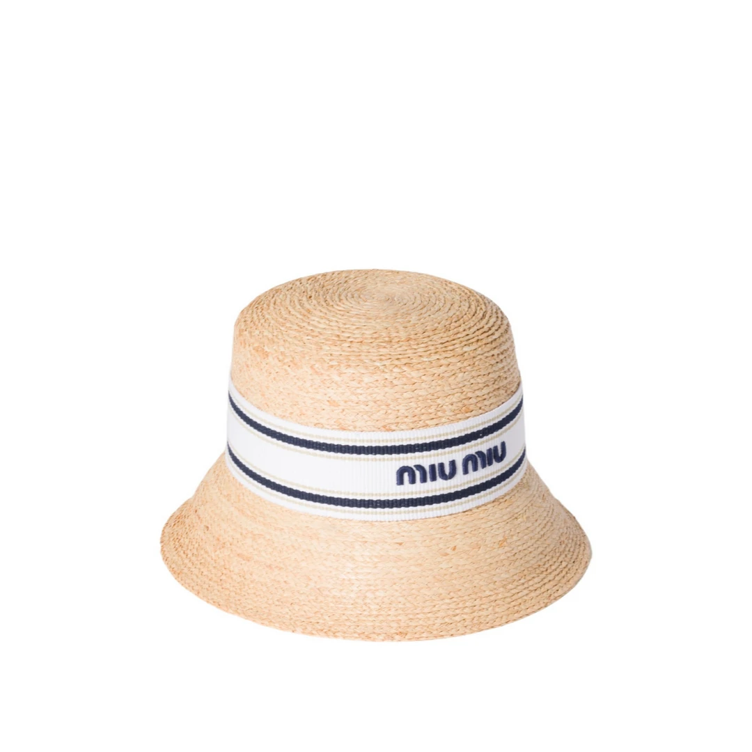 未使用 MIU MIU/缪缪 Miu Miu 宽帽檐帽子L