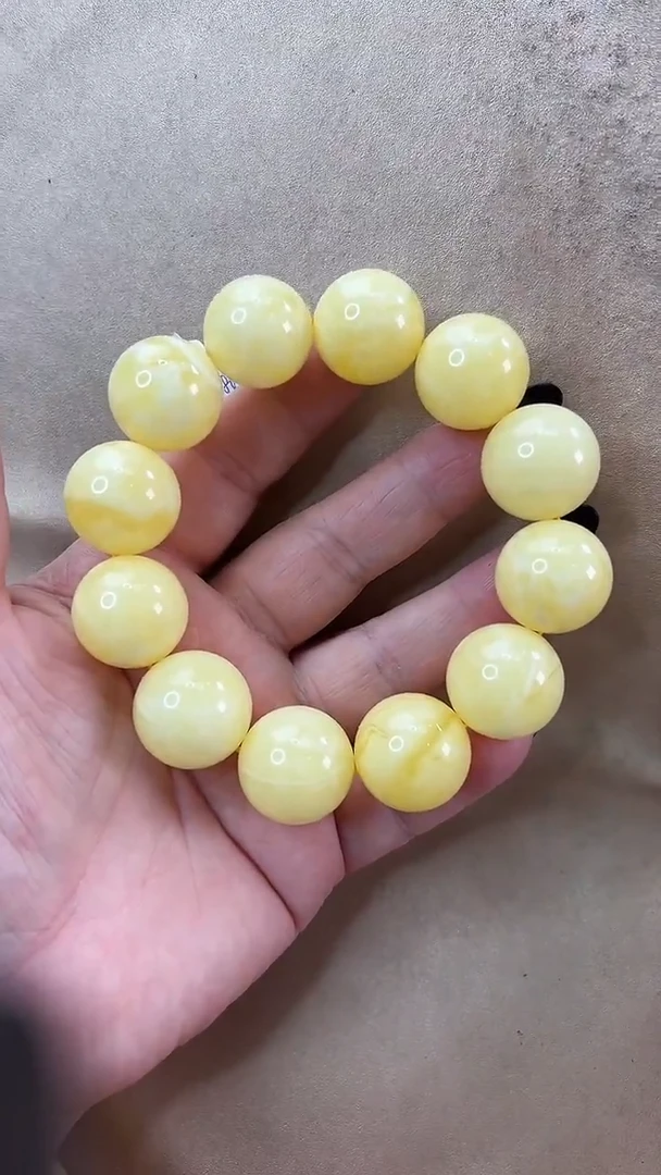 琥珀颈饰未镶嵌手串