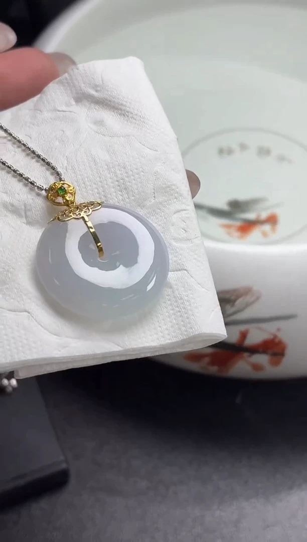 18K金镶嵌定制翡翠DDJ40838/