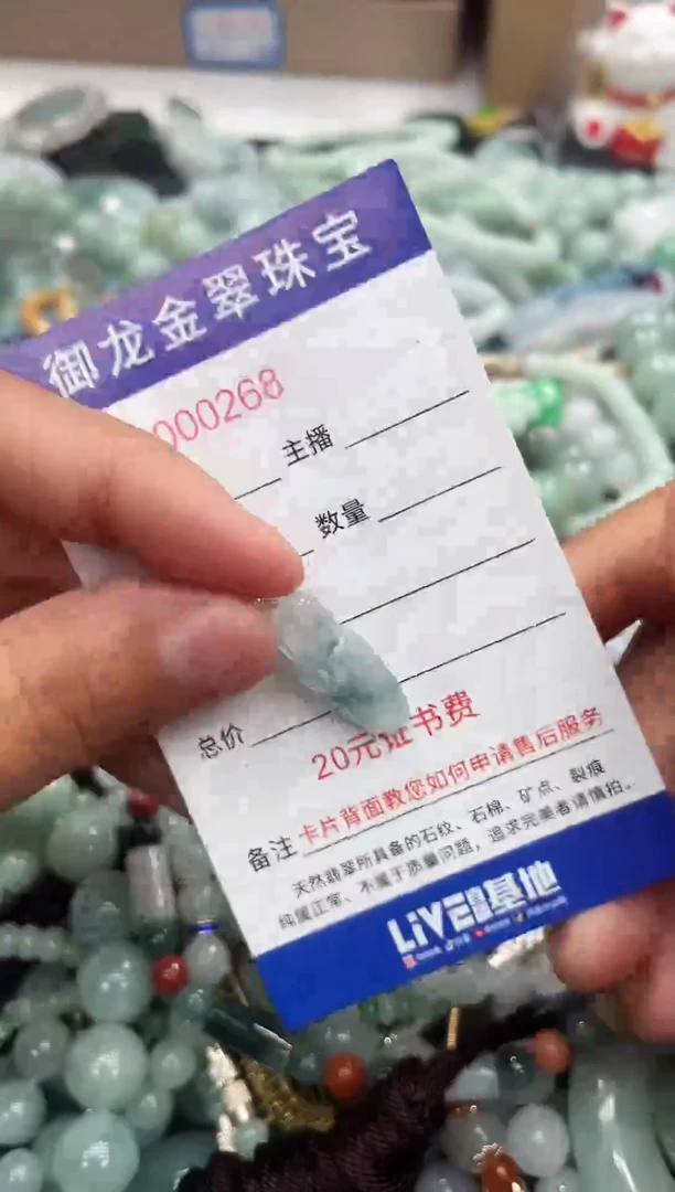 翡翠未镶嵌颈饰075