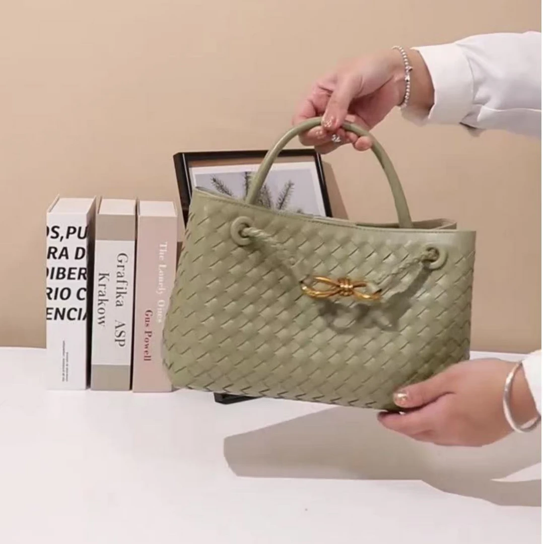 时尚轻奢编织手提包大容量斜挎单肩包休闲百搭女包A0537