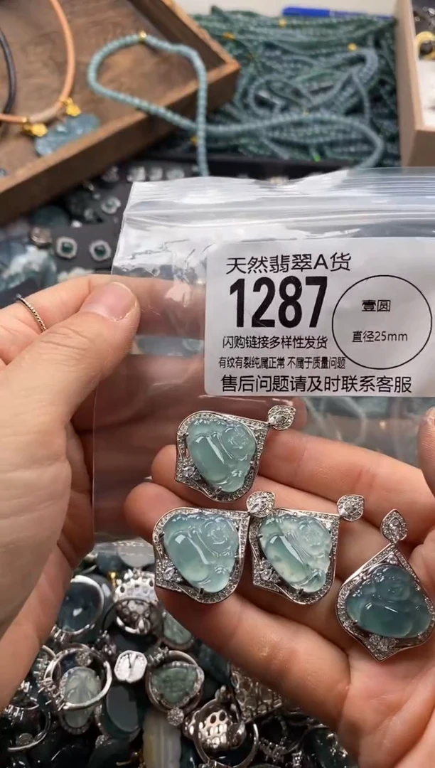 【闪购商品】翡翠颈饰未镶嵌多样性发其一1287