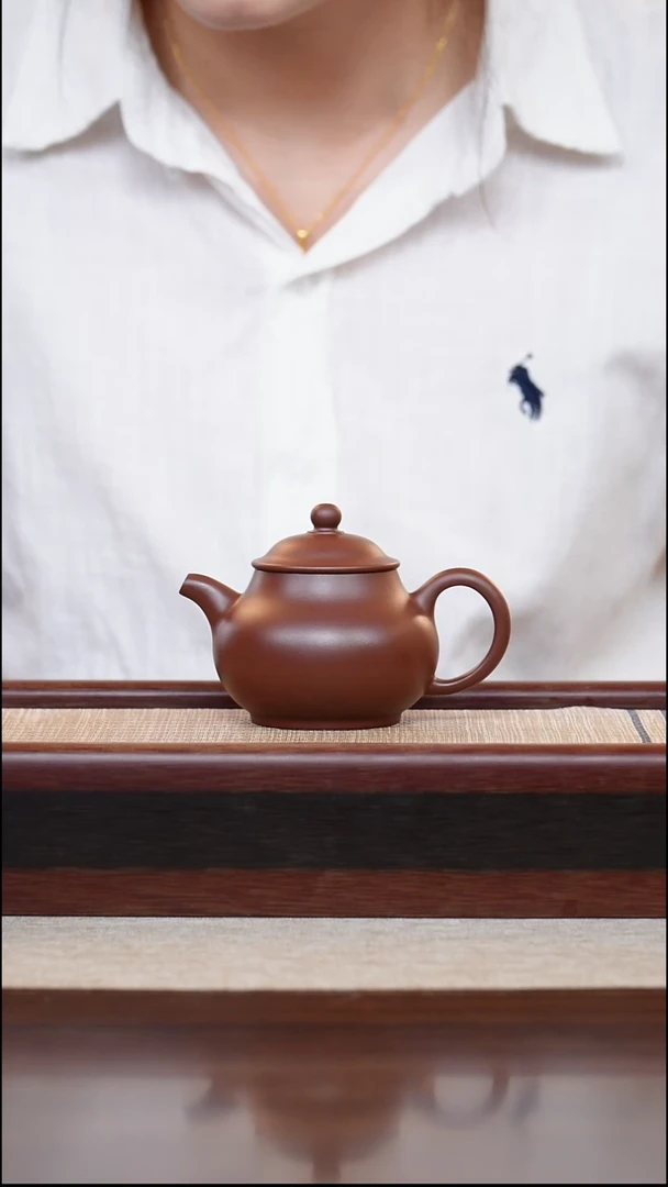 龙血砂潘壶150cc宜兴手工紫砂壶