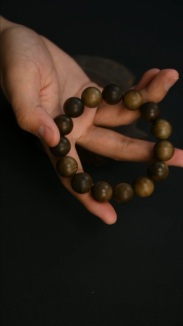 檀香木手串/手链阴沉1.5横 单圈-2号